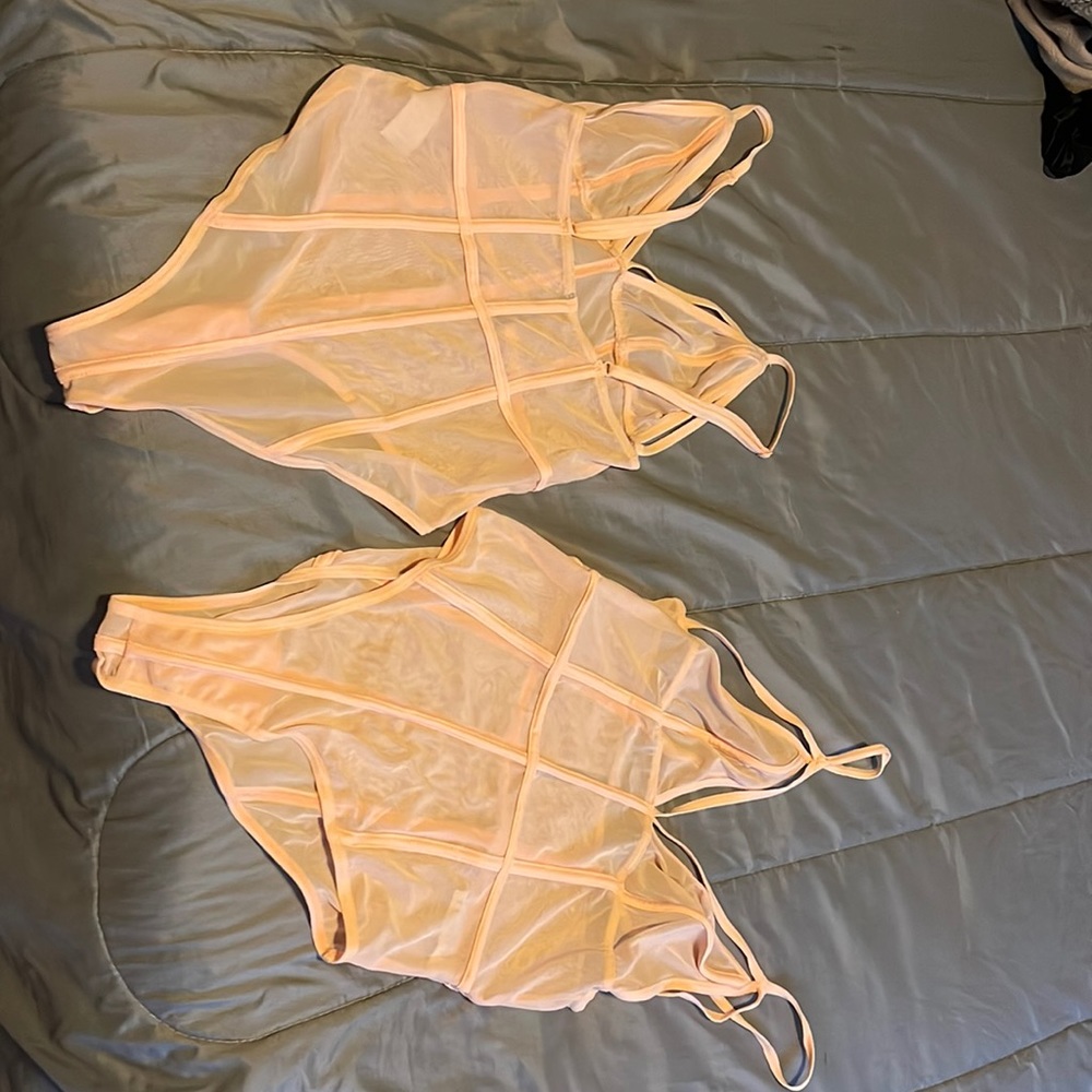 Light pink teddy bodysuit